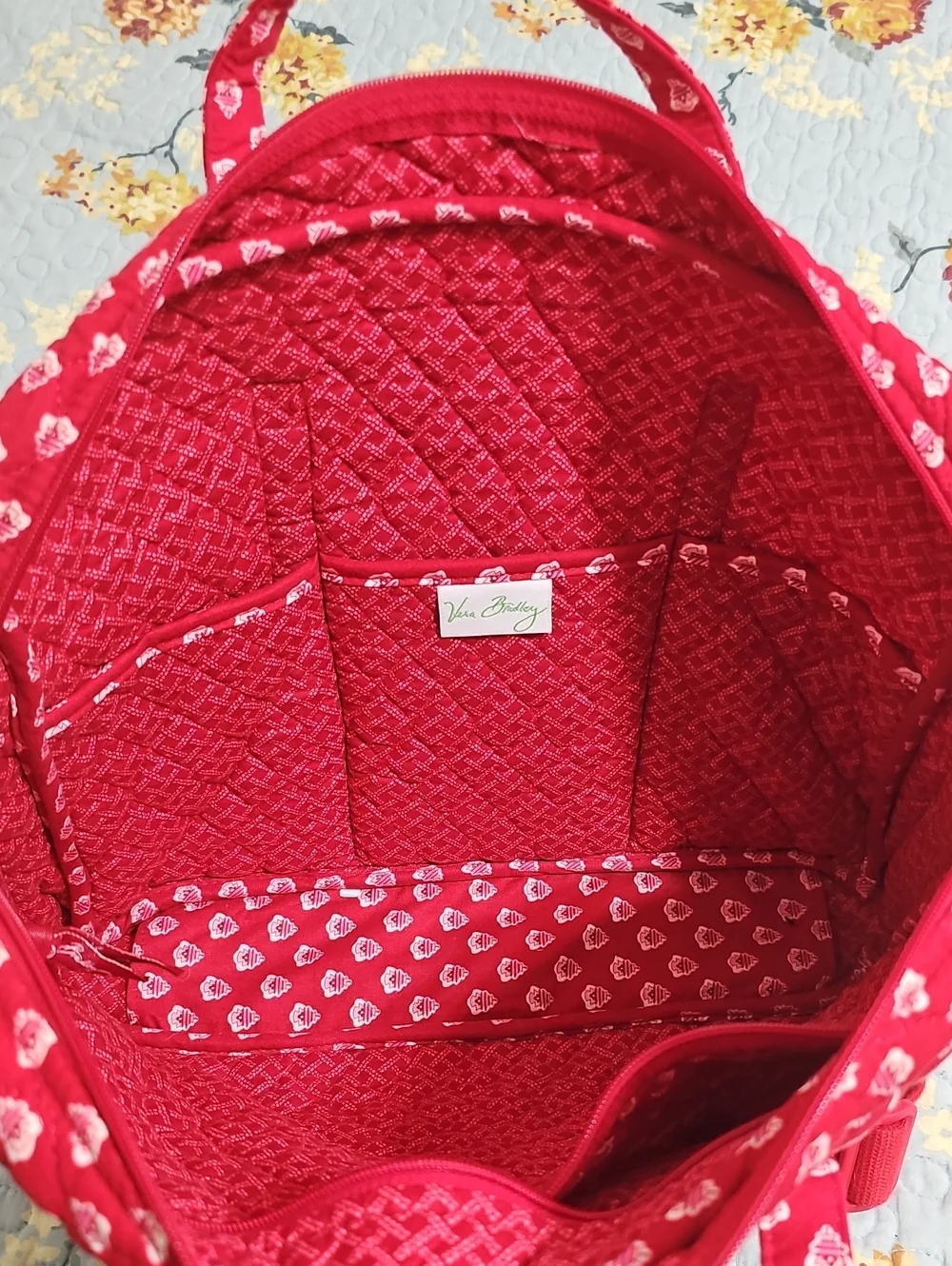 Vera Bradley Laptop Bag, School Bag, Crafts & Books Bag. Washable. Aprox 11